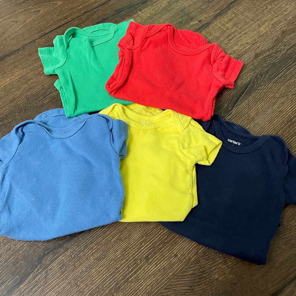 12 Boys Carter Onesies
